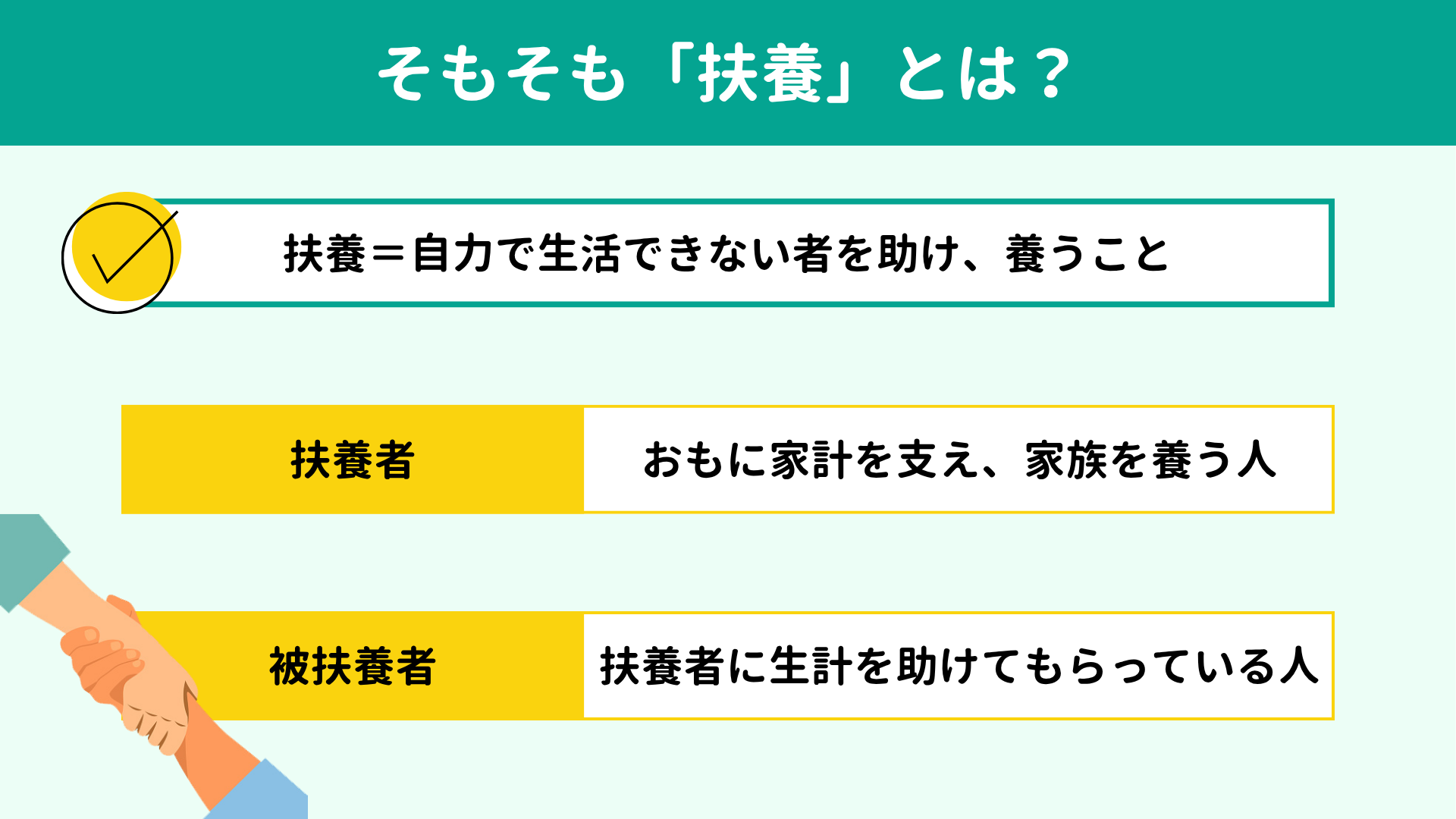 そもそも「扶養」とは?扶養者と被扶養者の関係を理解しよう